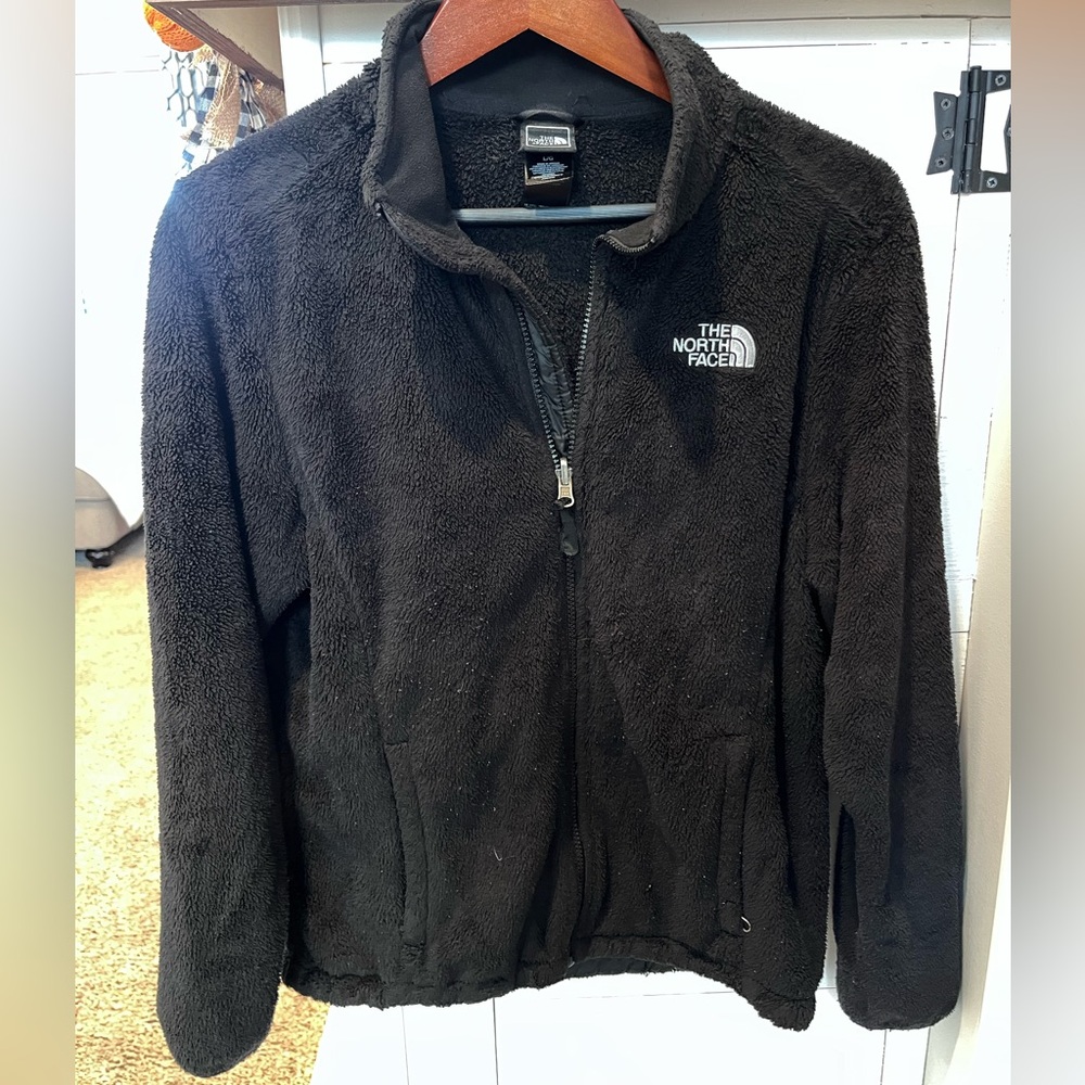 The North Face Womens Black Fleece Jacket Size Large